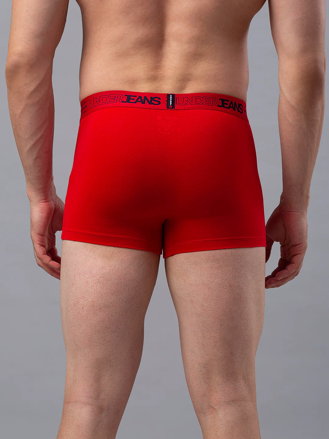 Underjeans Pack Of 2 Cotton Blend Red Trunks - Image 4
