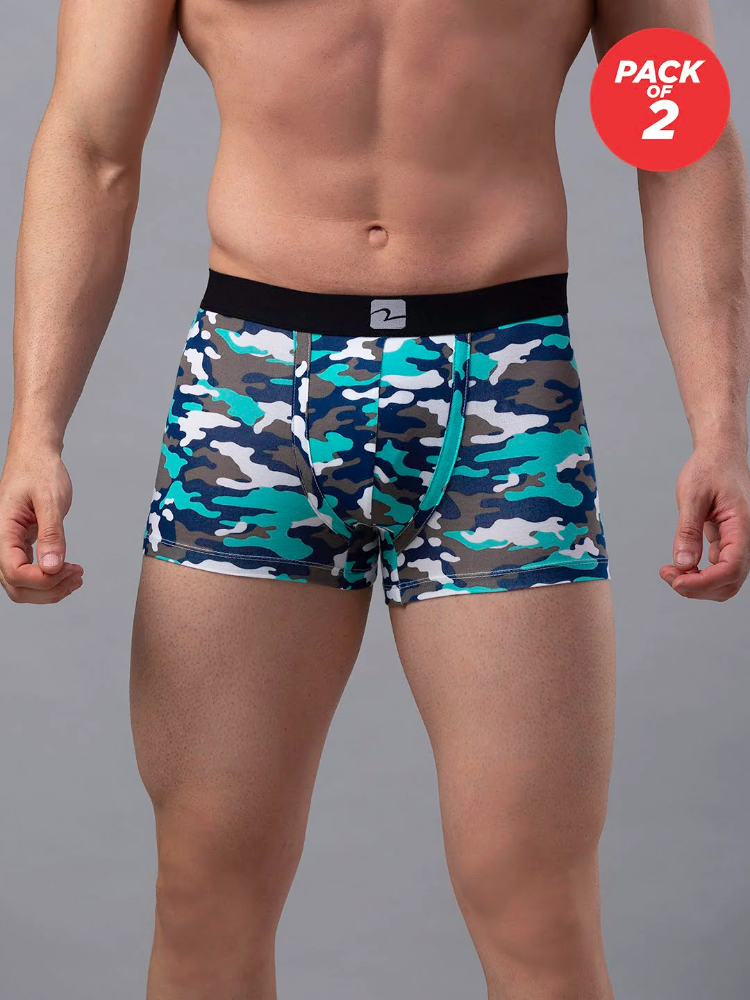 Underjeans Pack Of 2 Cotton Blend Trunks