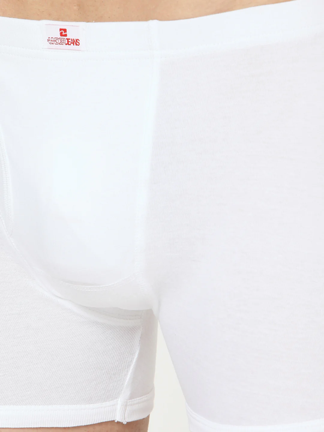 Underjeans Pack Of 2 Cotton Blend White Trunks - Image 4