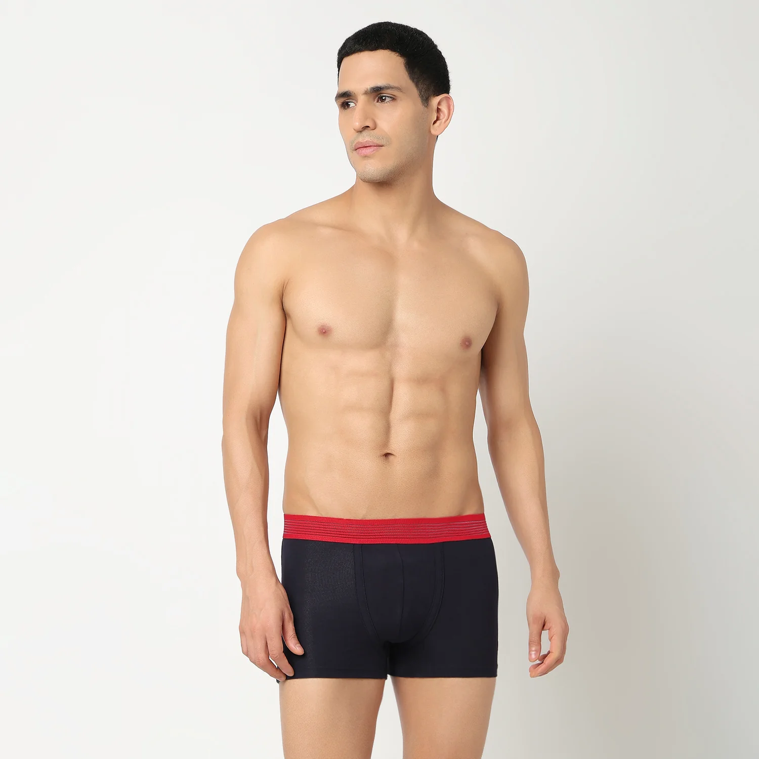 Underjeans Pack Of 2 Cotton Blend Solid Mid-Rise Trunks - Image 5