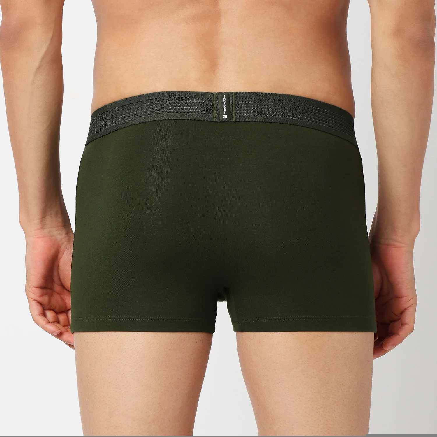 Underjeans Pack Of 2 Cotton Blend Solid Mid-Rise Trunks - Image 7