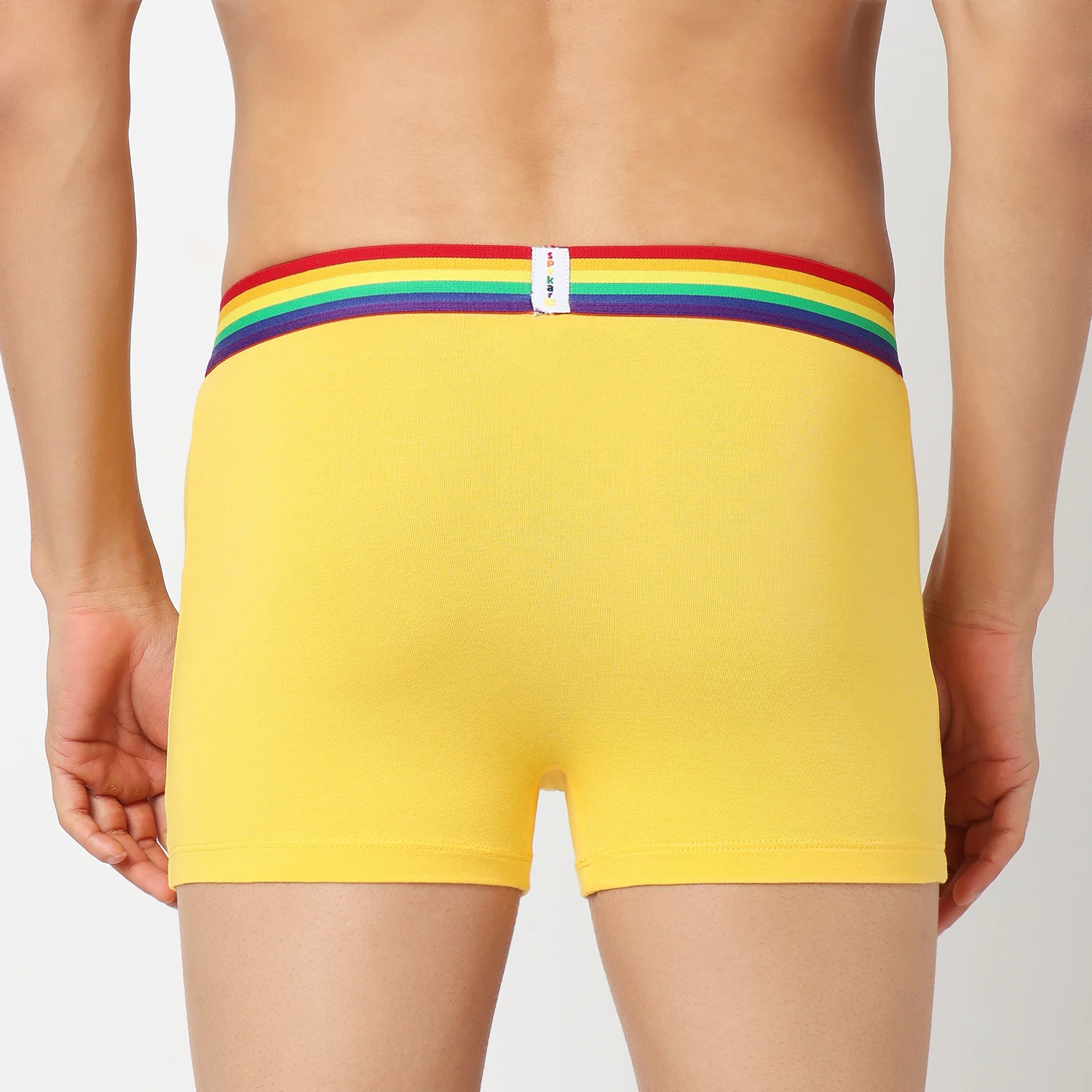 Underjeans Pack Of 2 Cotton Blend Solid Mid-Rise Trunks - Image 7