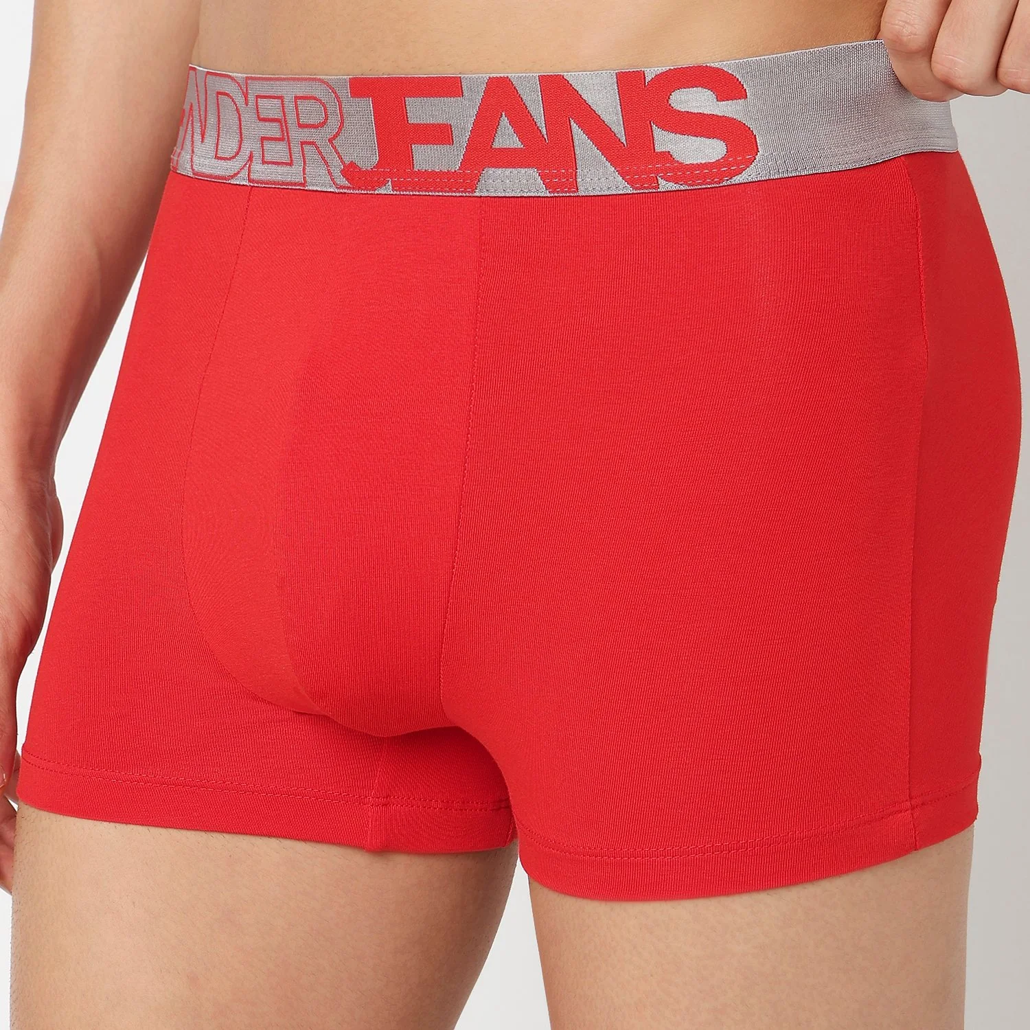 Underjeans Pack Of 2 Cotton Blend Solid Mid-Rise Trunks - Image 7