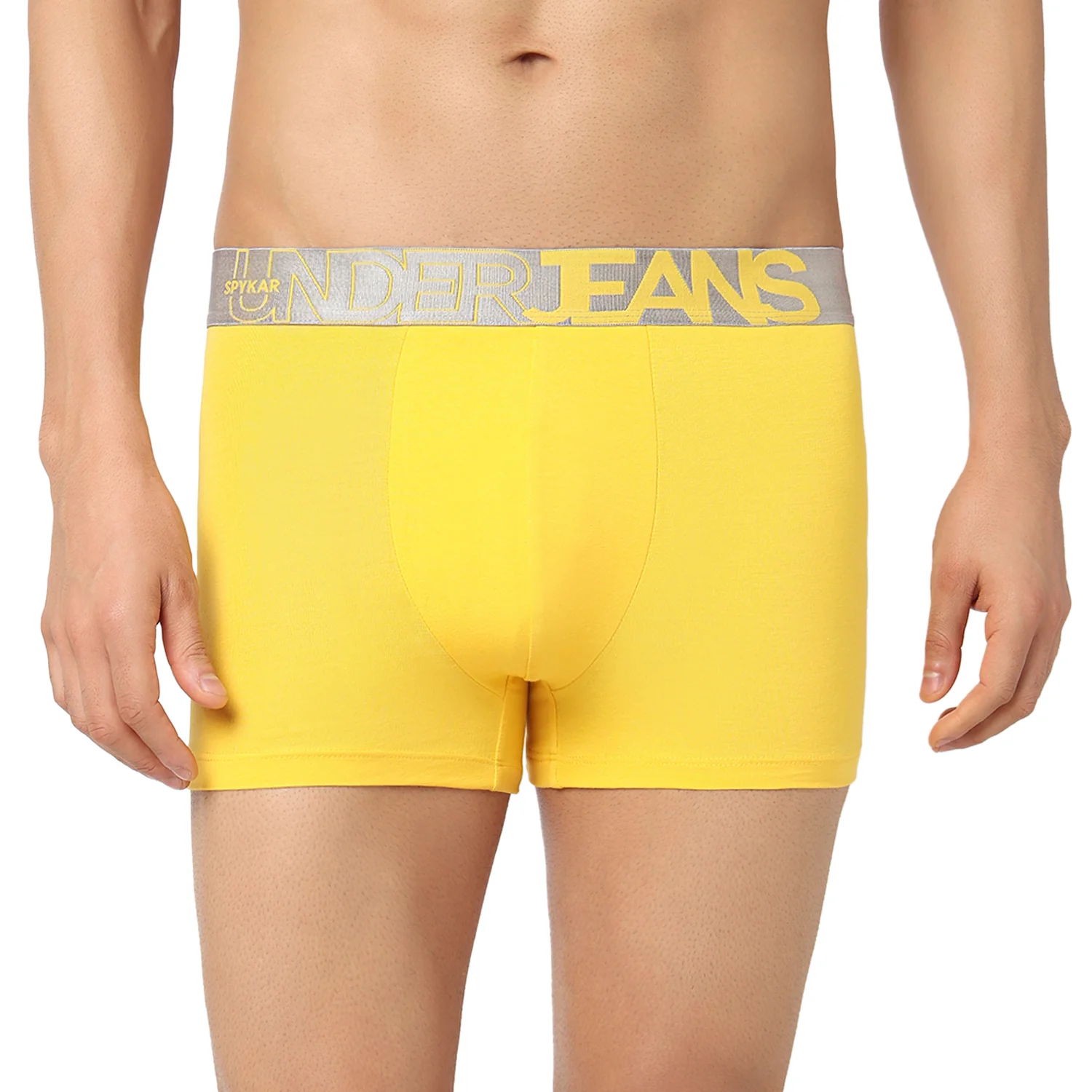 Underjeans Pack Of 2 Cotton Blend Solid Mid-Rise Trunks - Image 4
