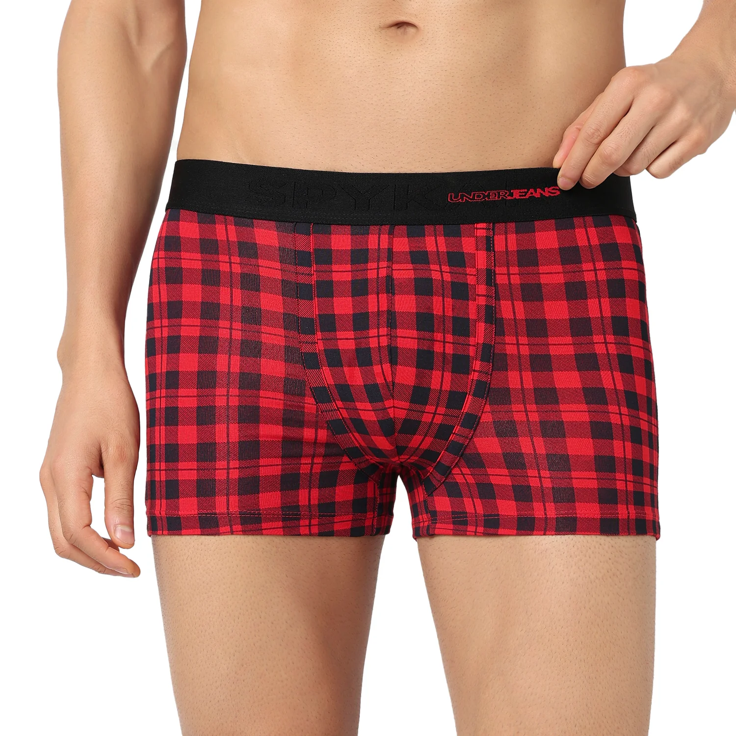 Underjeans Pack Of 2 Cotton Blend Mid-Rise Trunks - Image 3