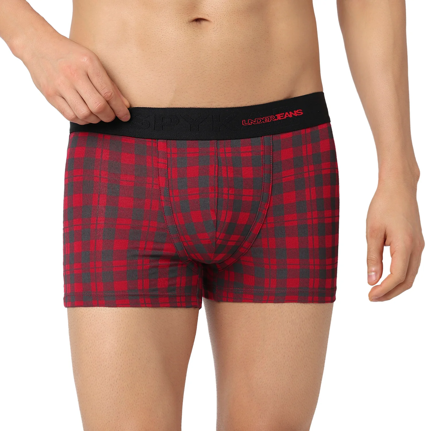 Underjeans Pack Of 2 Cotton Blend Mid-Rise Trunks - Image 3