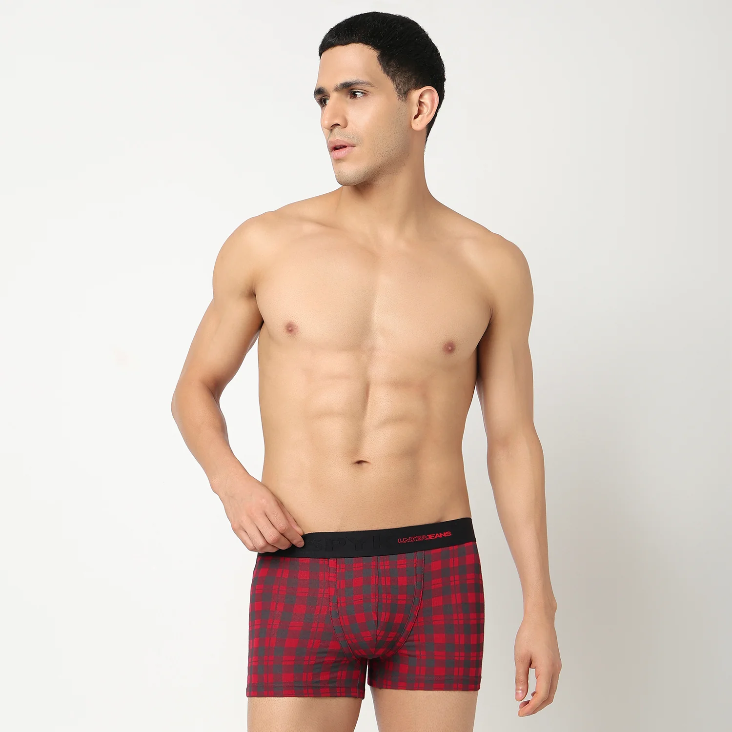 Underjeans Pack Of 2 Cotton Blend Mid-Rise Trunks - Image 5