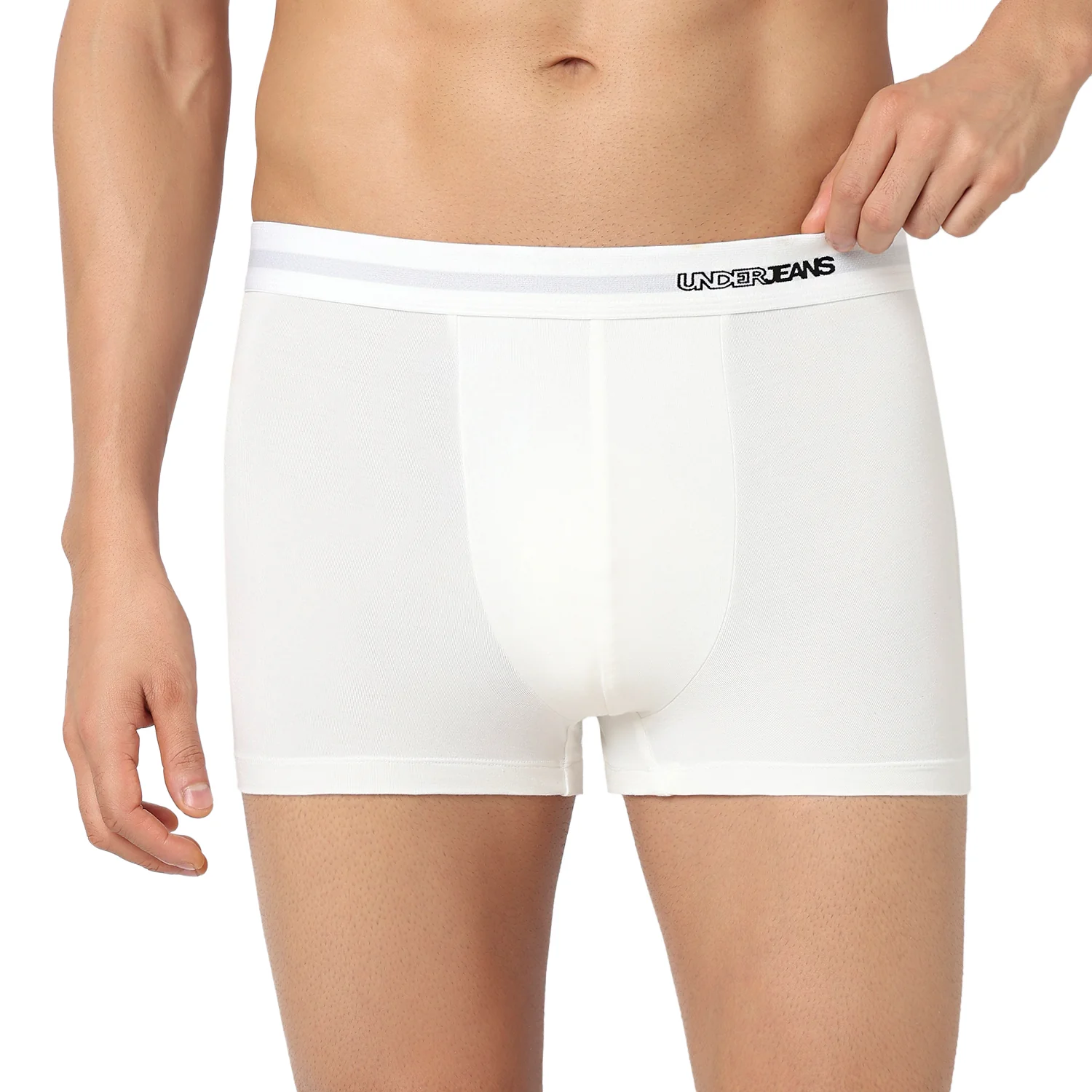 Underjeans Pack Of 2 Modal Blend Solid Mid-Rise Trunks - Image 4