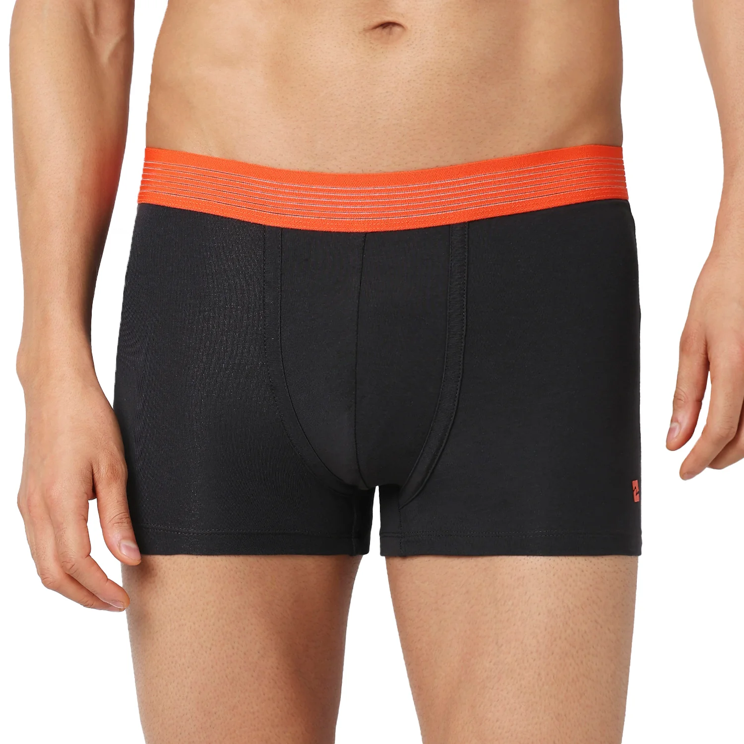 Underjeans Pack Of 3 Cotton Blend Solid Mid-Rise Trunks - Image 3