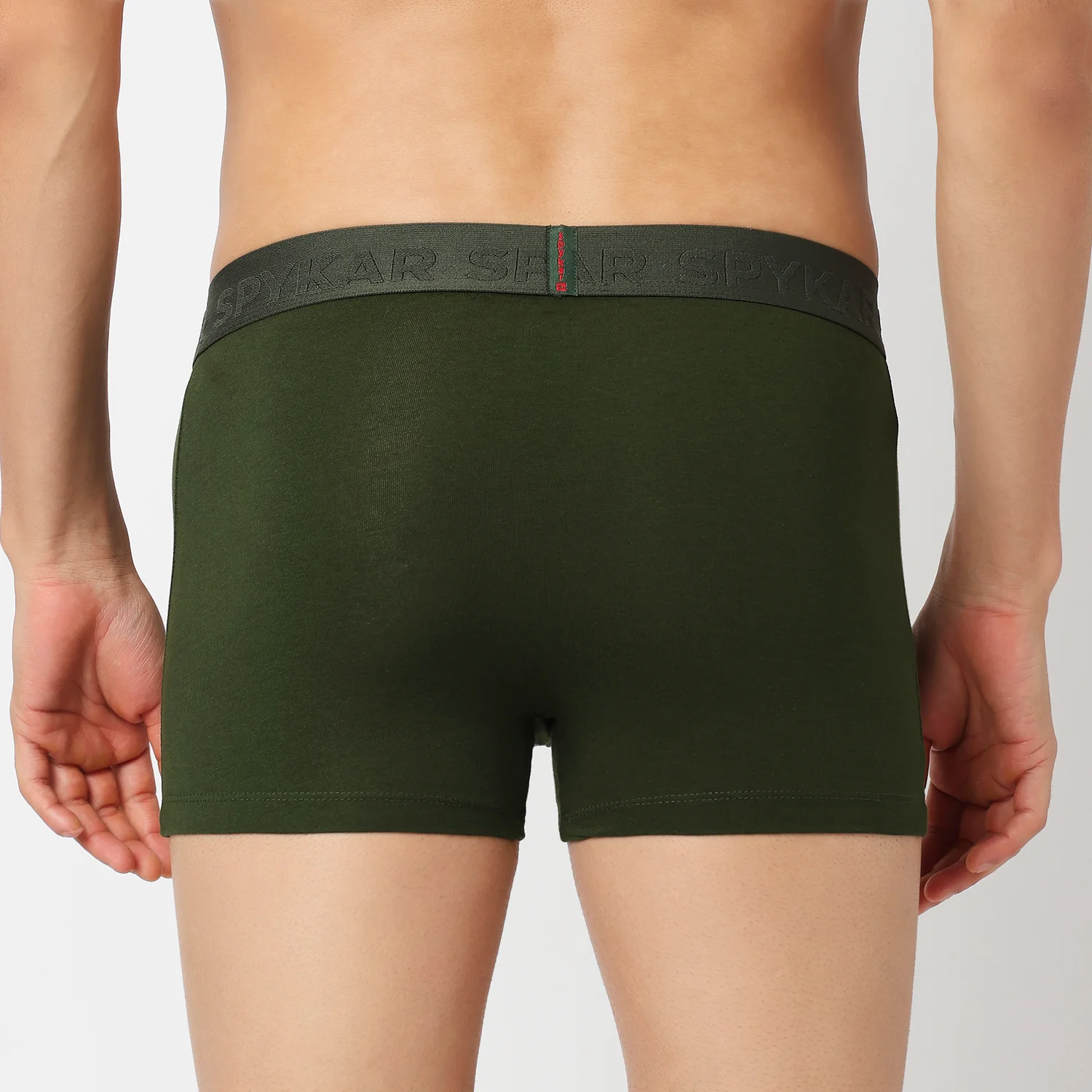 Underjeans Pack Of 3 Cotton Blend Solid Mid-Rise Trunks - Image 8