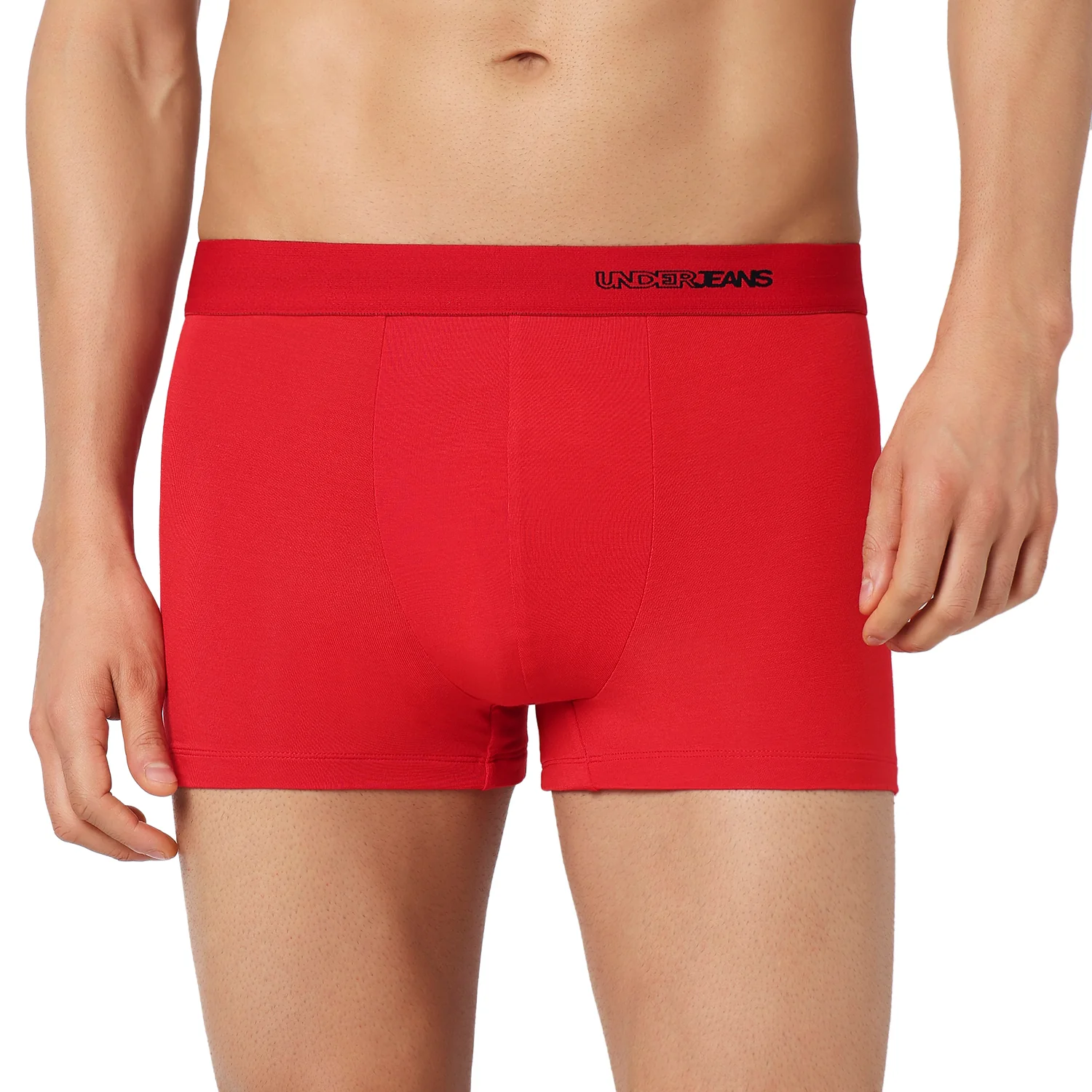 Underjeans Pack Of 3 Modal Blend Solid Mid-Rise Trunks - Image 4