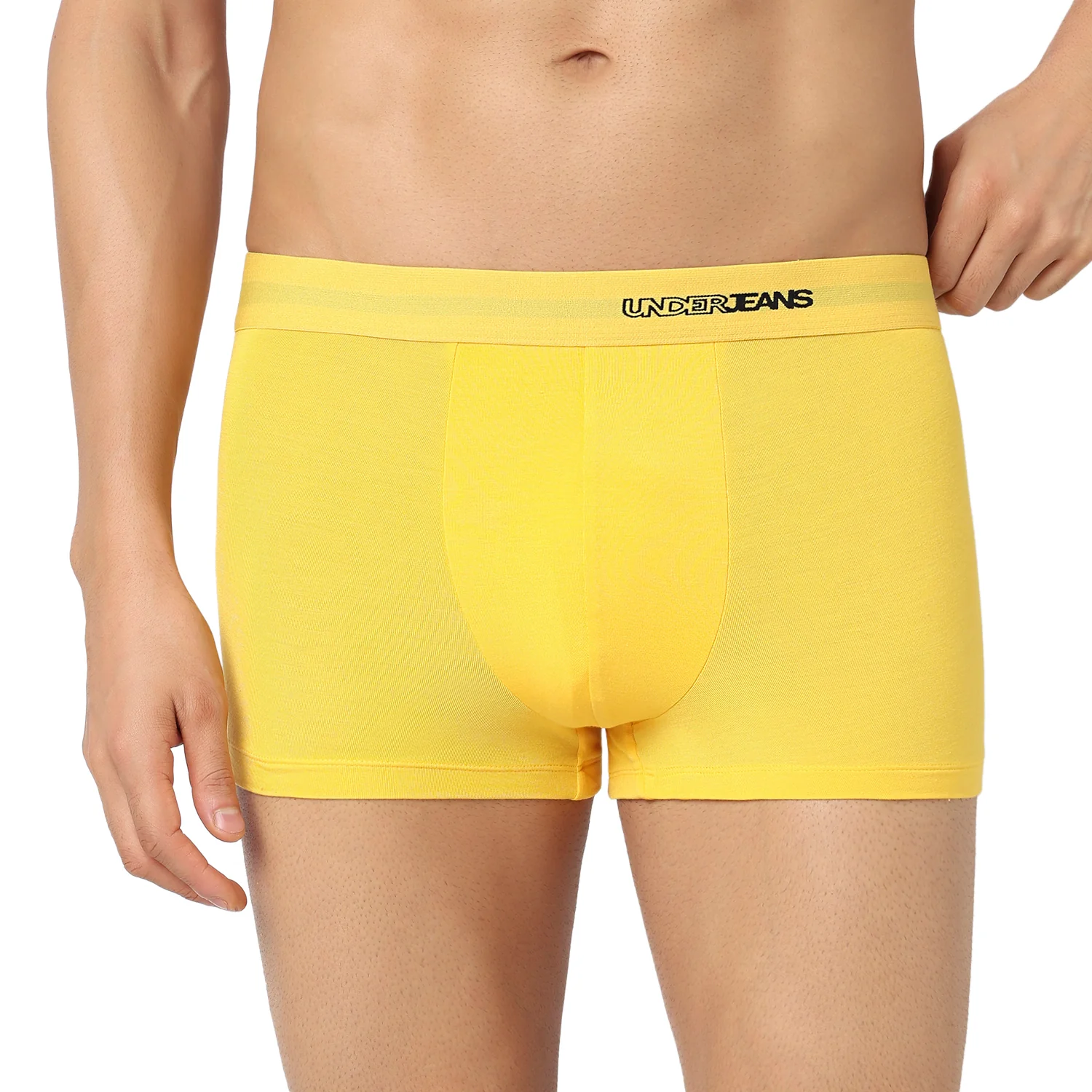 Underjeans Pack Of 3 Modal Blend Solid Mid-Rise Trunks - Image 5