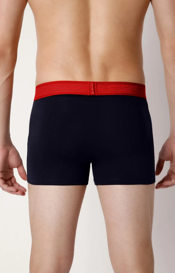 Underjeans Navy Cotton Blend Trunk - Image 5