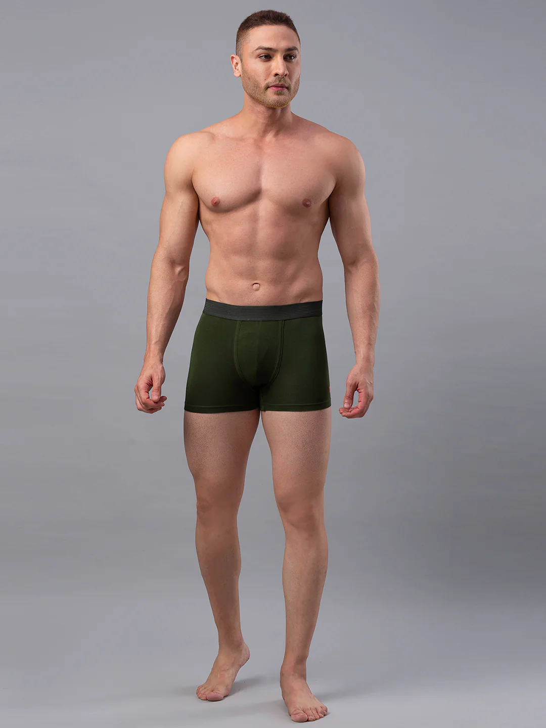 Underjeans Olive Cotton Blend Trunk