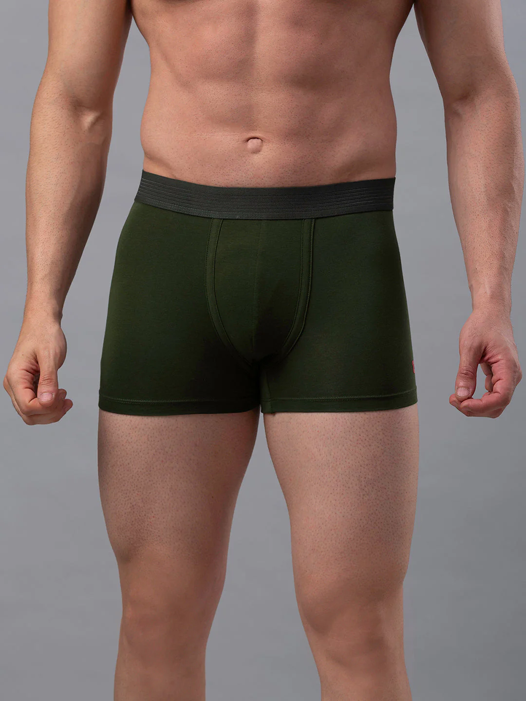 Underjeans Olive Cotton Blend Trunk - Image 6