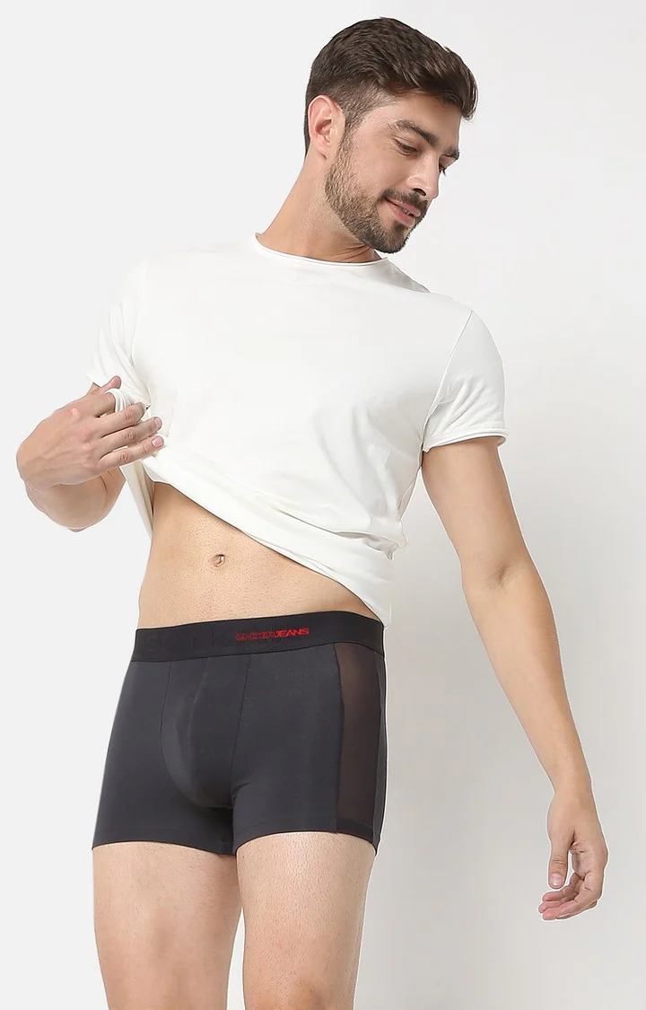 Underjeans Grey Cotton Trunk