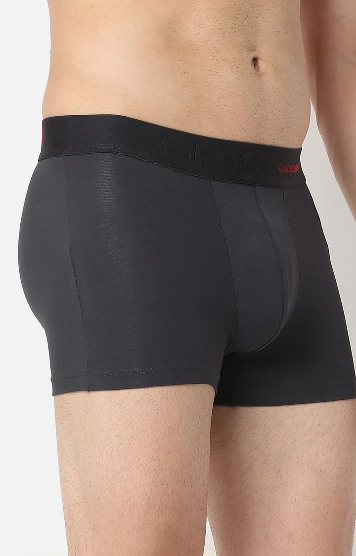 Underjeans Grey Cotton Trunk - Image 4