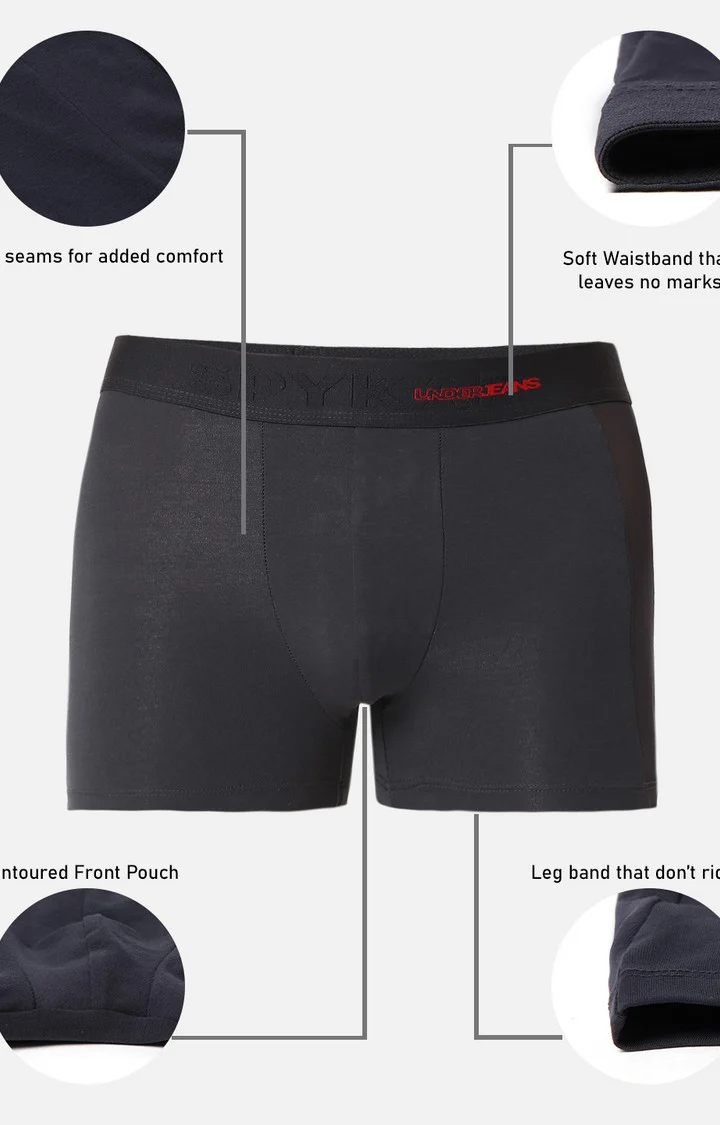 Underjeans Grey Cotton Trunk - Image 8