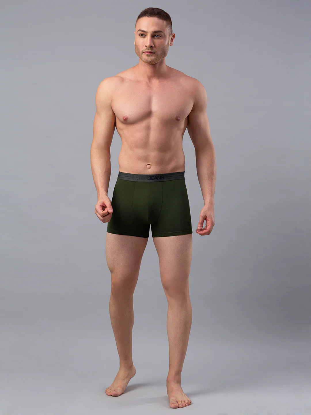 Underjeans Olive Cotton Blend Trunk