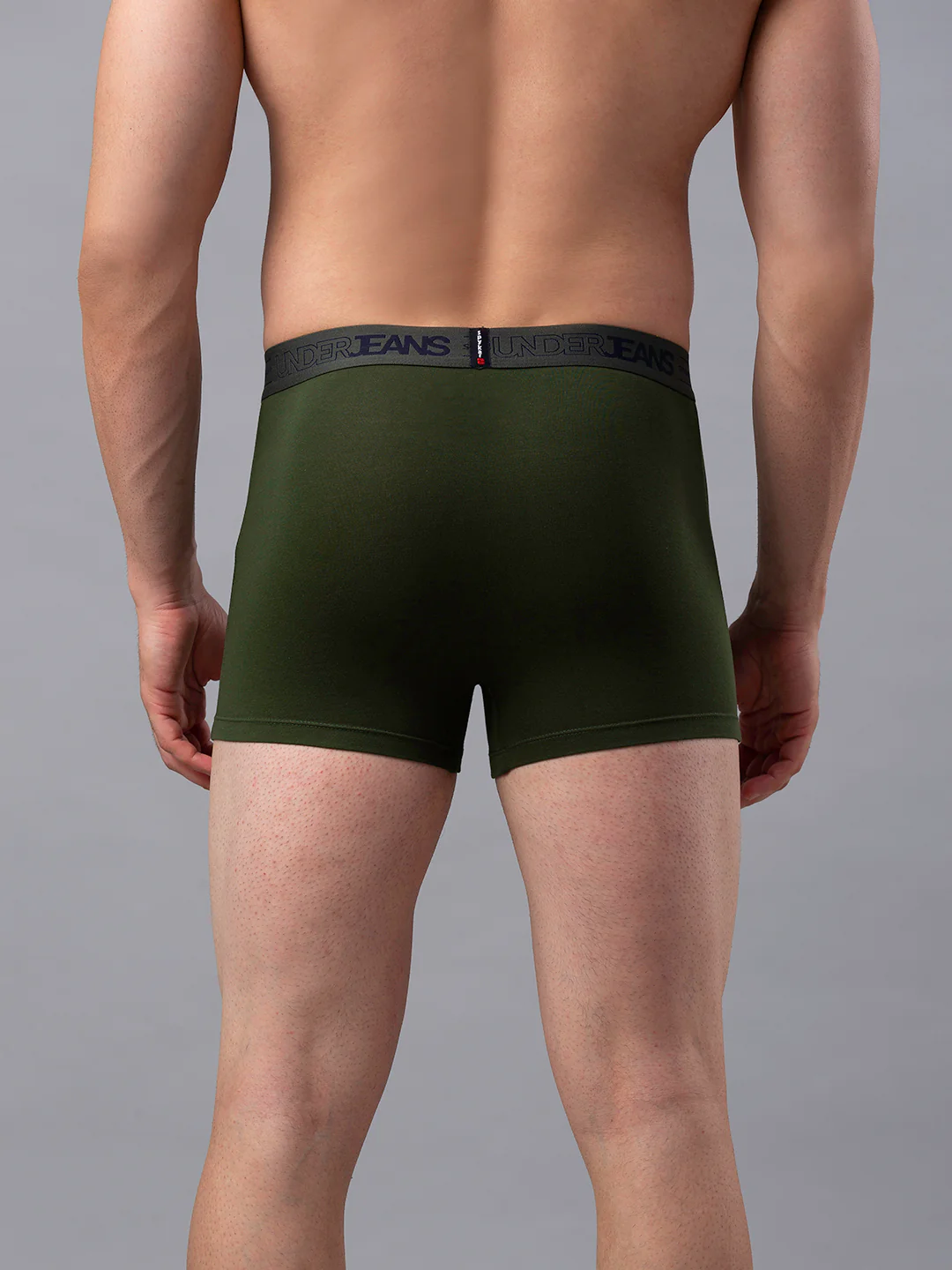 Underjeans Olive Cotton Blend Trunk - Image 3