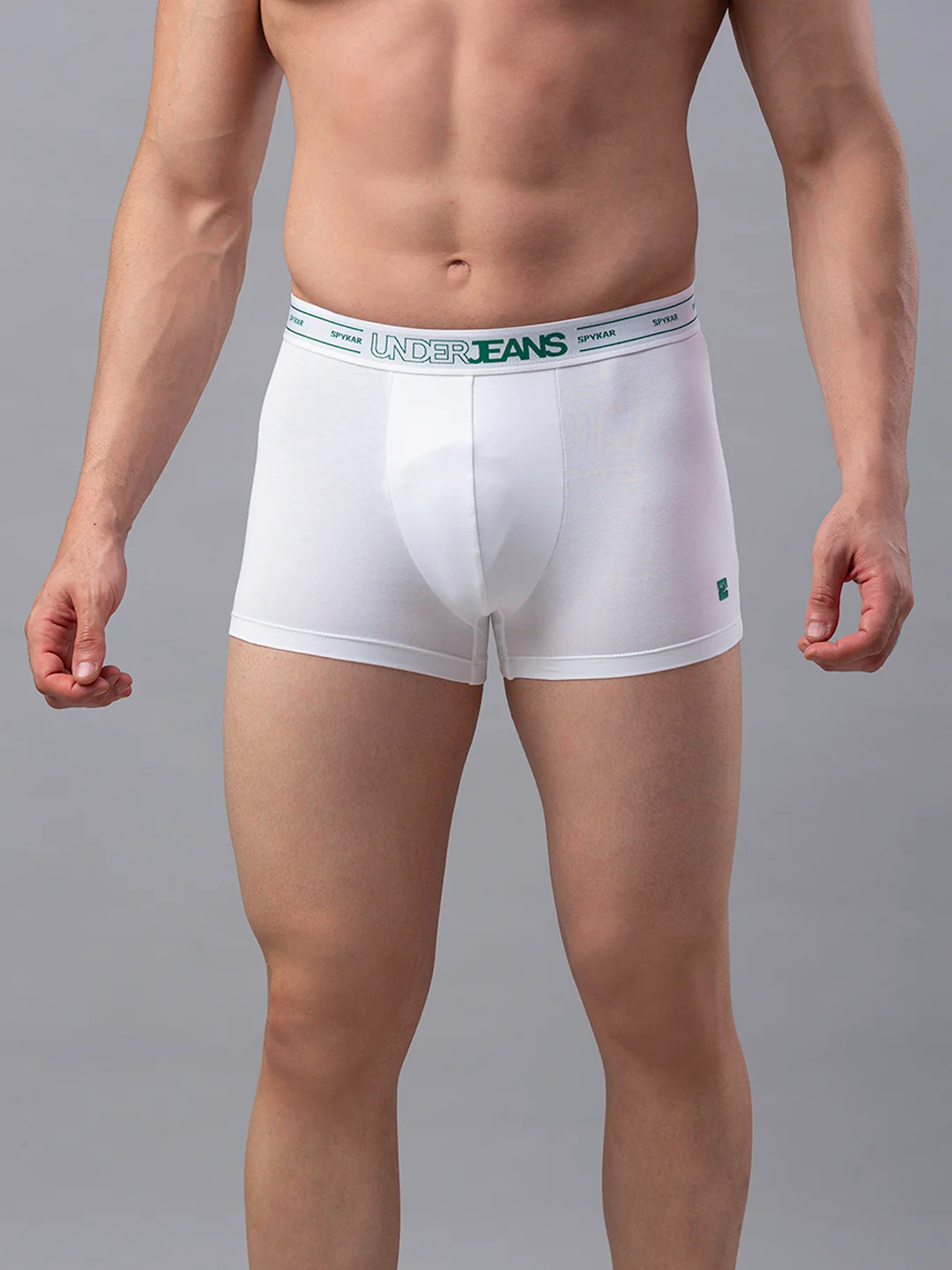 Underjeans White Cotton Blend Trunk - Image 2