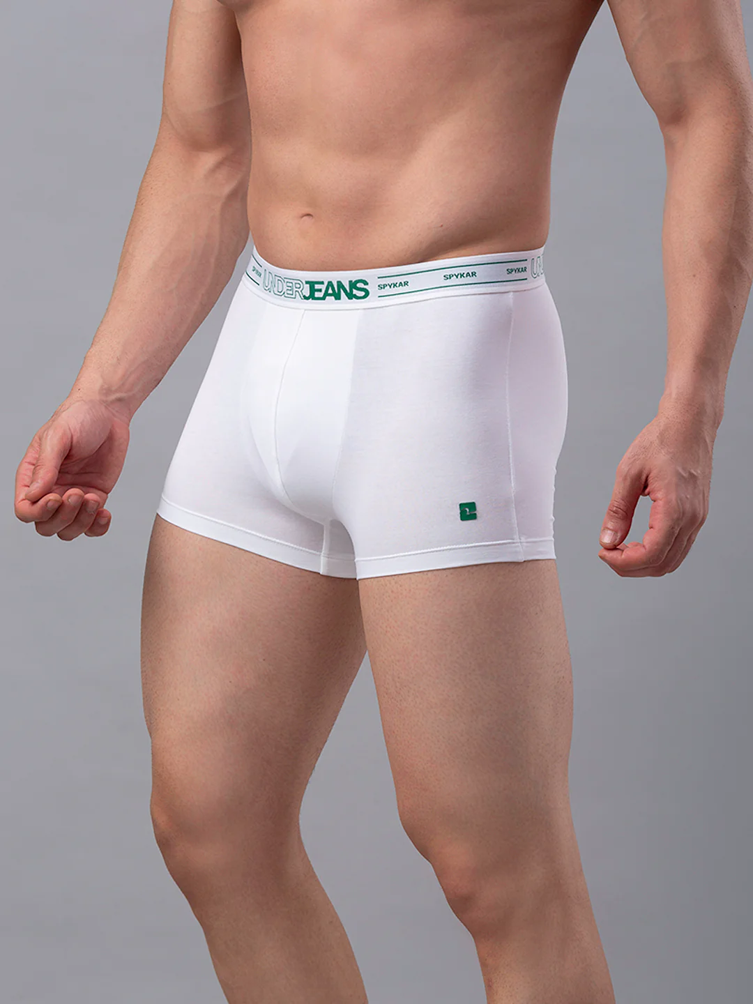Underjeans White Cotton Blend Trunk - Image 4