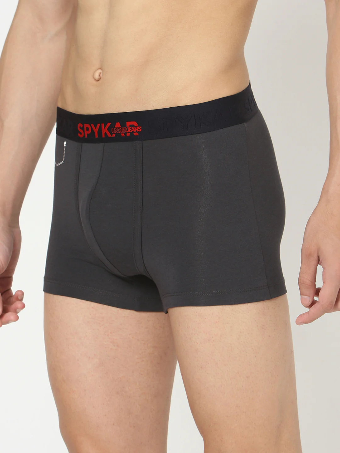 Underjeans Grey Cotton Blend Trunk - Image 3