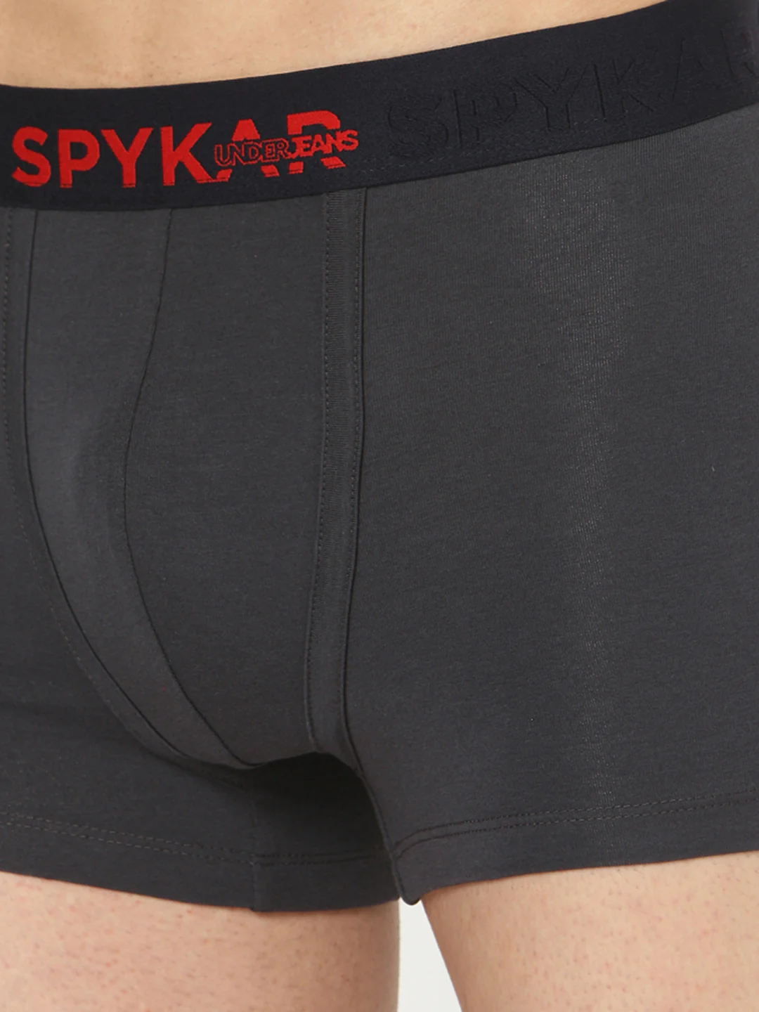 Underjeans Grey Cotton Blend Trunk - Image 6