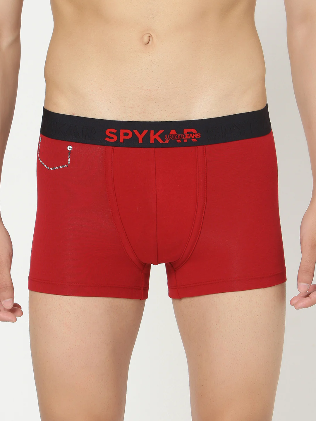 Underjeans Maroon Cotton Blend Trunk - Image 2