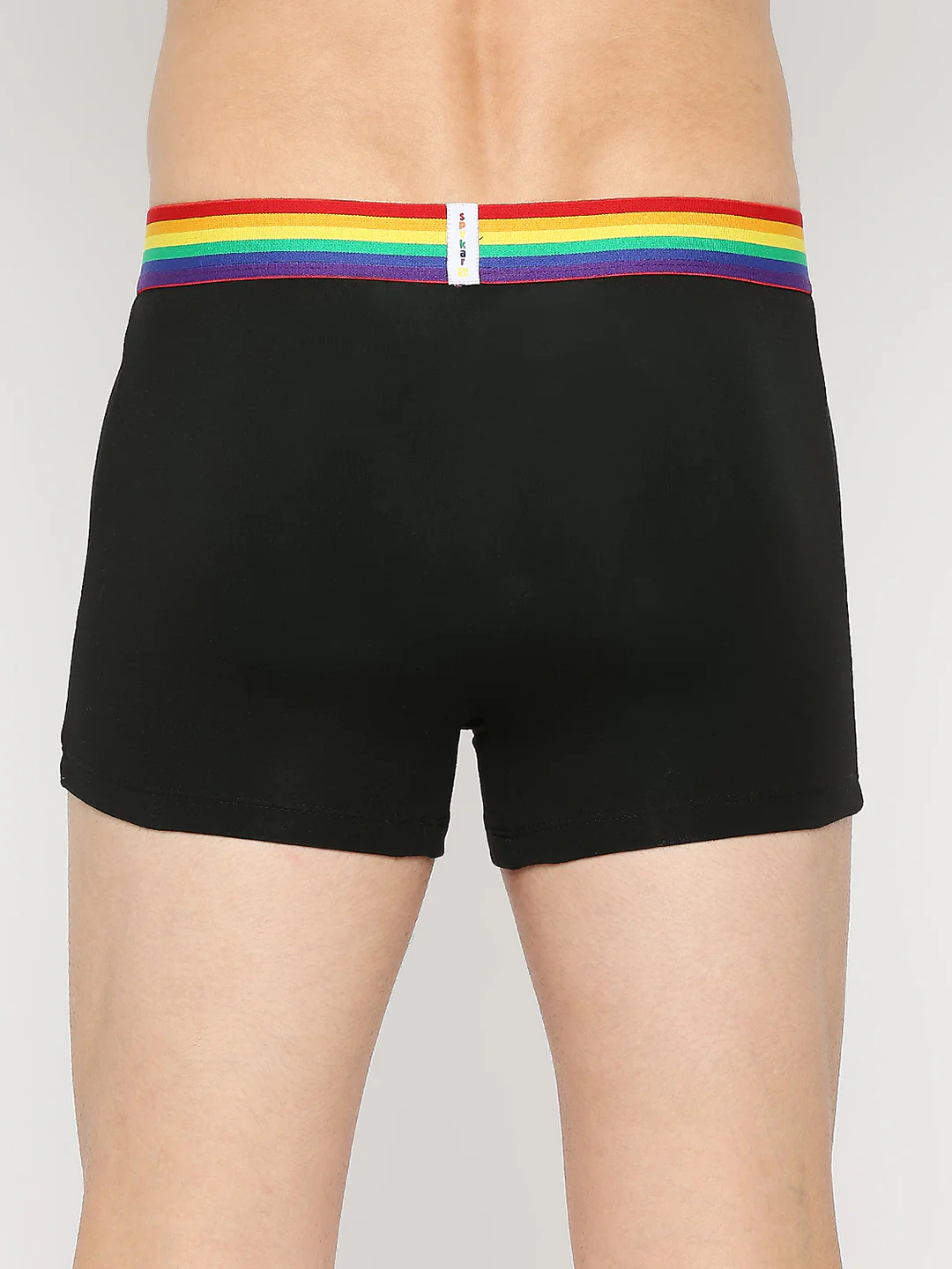 Underjeans Black Cotton Blend Trunk Underjeans - Image 5