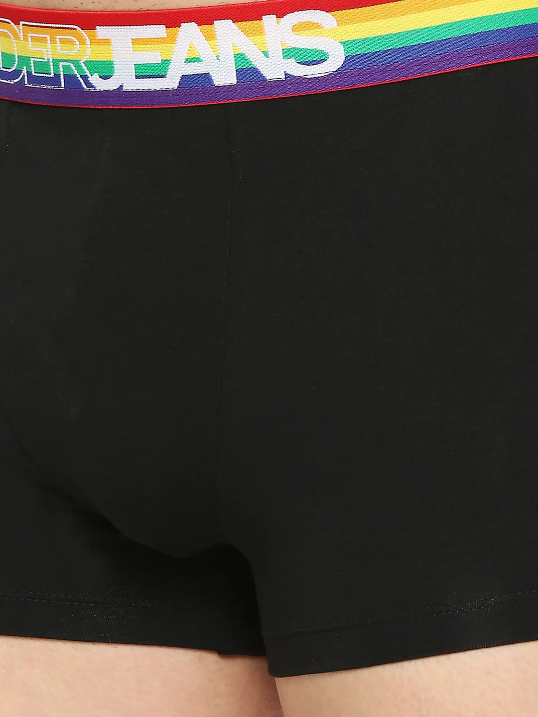 Underjeans Black Cotton Blend Trunk Underjeans - Image 6