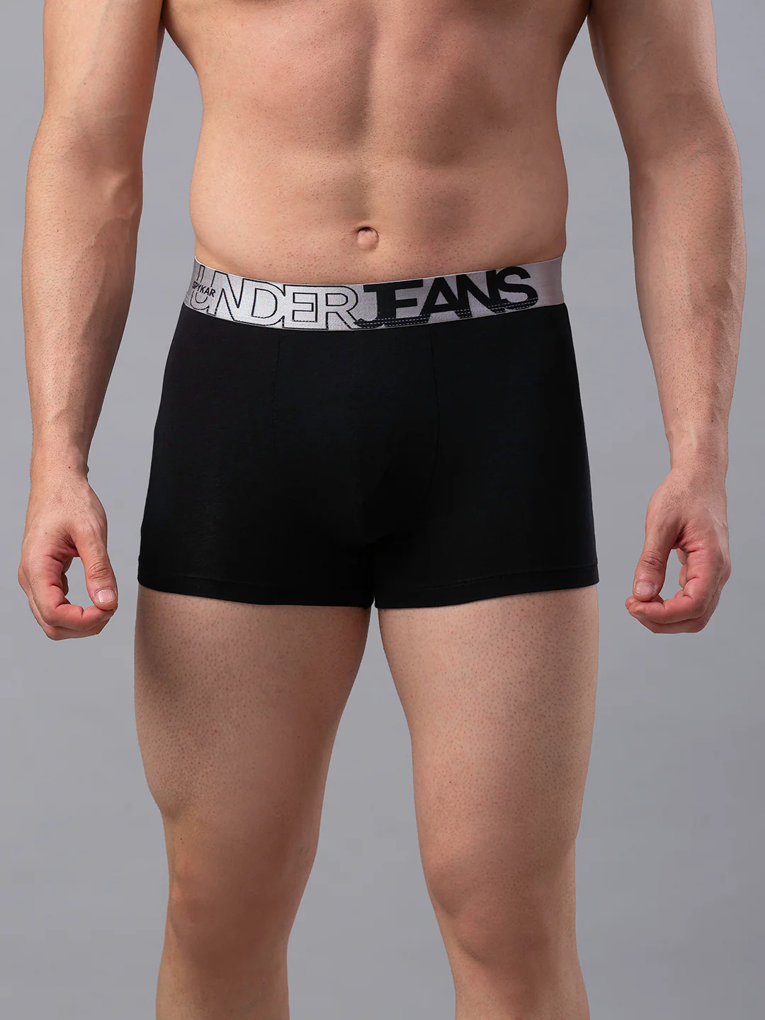 Underjeans Black Cotton Blend Trunk - Image 2