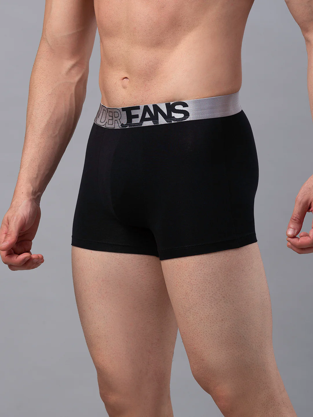 Underjeans Black Cotton Blend Trunk - Image 4