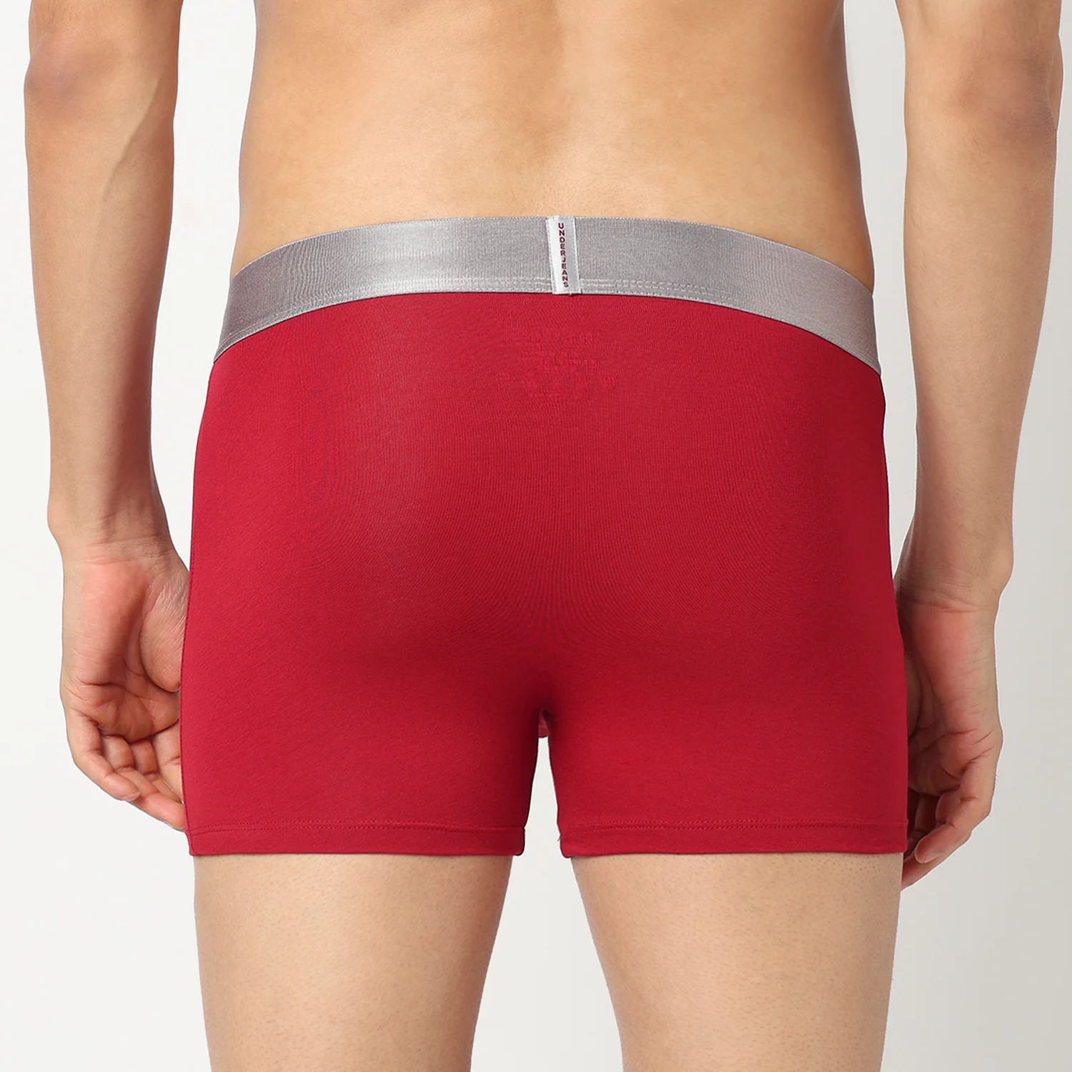 Underjeans Red Cotton Blend Trunk - Image 5