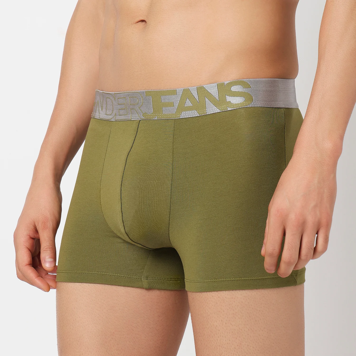 Underjeans Olive Cotton Blend Trunk - Image 3