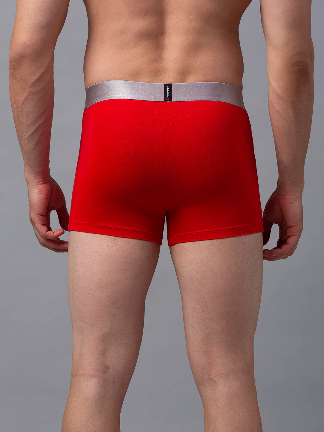 Underjeans Red Cotton Blend Trunk - Image 3