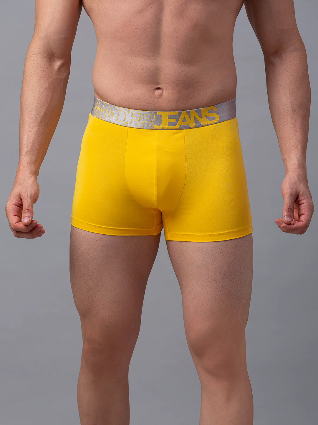 Underjeans Yellow Cotton Blend Trunk - Image 2