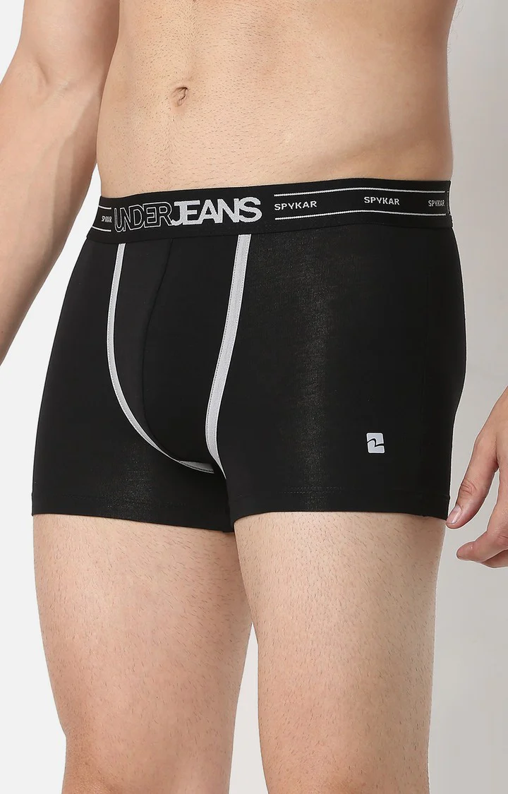 Underjeans Black Cotton Trunk - Image 4