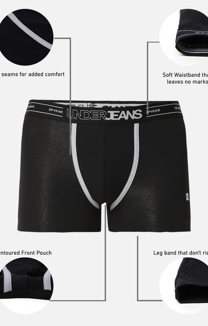 Underjeans Black Cotton Trunk - Image 7
