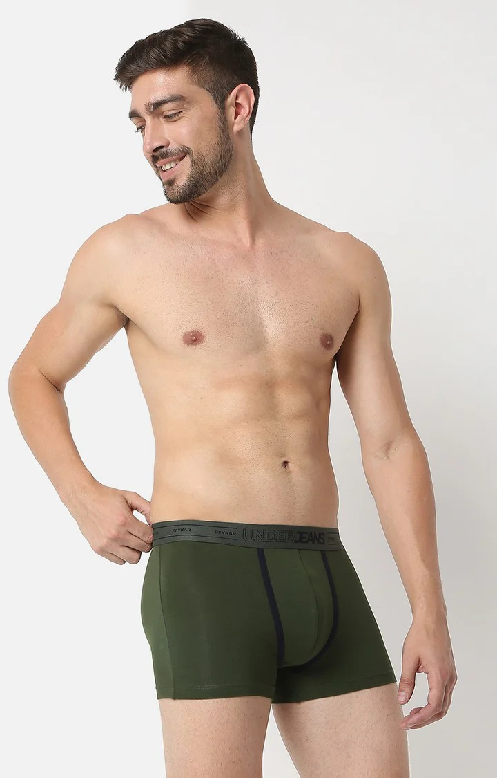 Underjeans Olive Cotton Trunk - Image 2