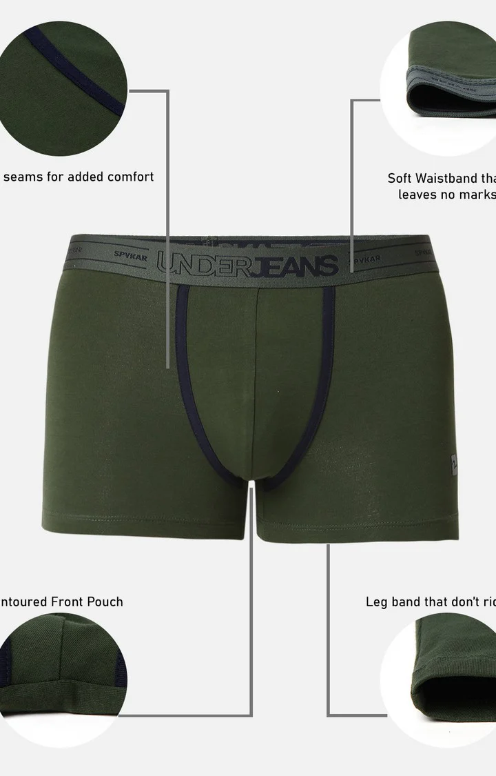Underjeans Olive Cotton Trunk - Image 8