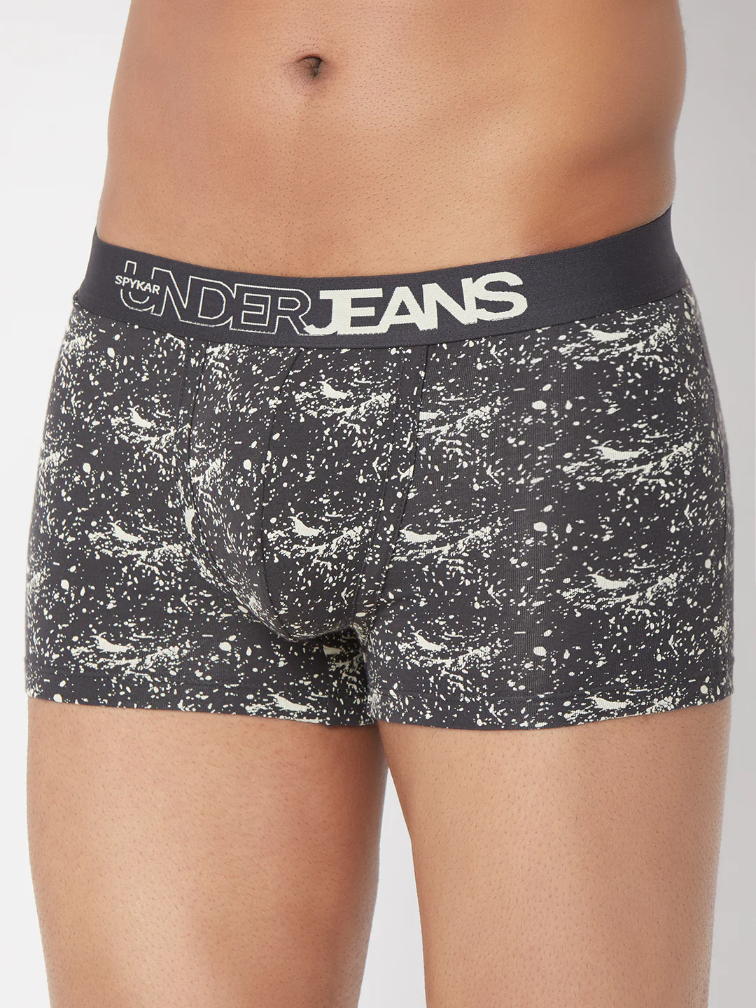 Underjeans Grey Cotton Blend Regular Fit Trunk - Image 6