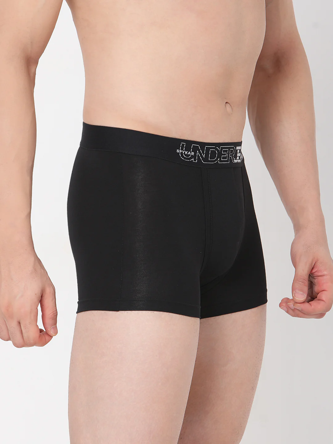 Underjeans Black Cotton Blend Trunk - Image 3