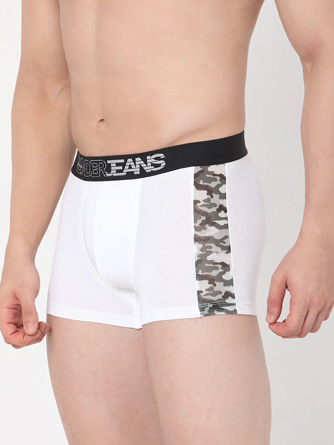 Underjeans White Cotton Blend Trunk - Image 4