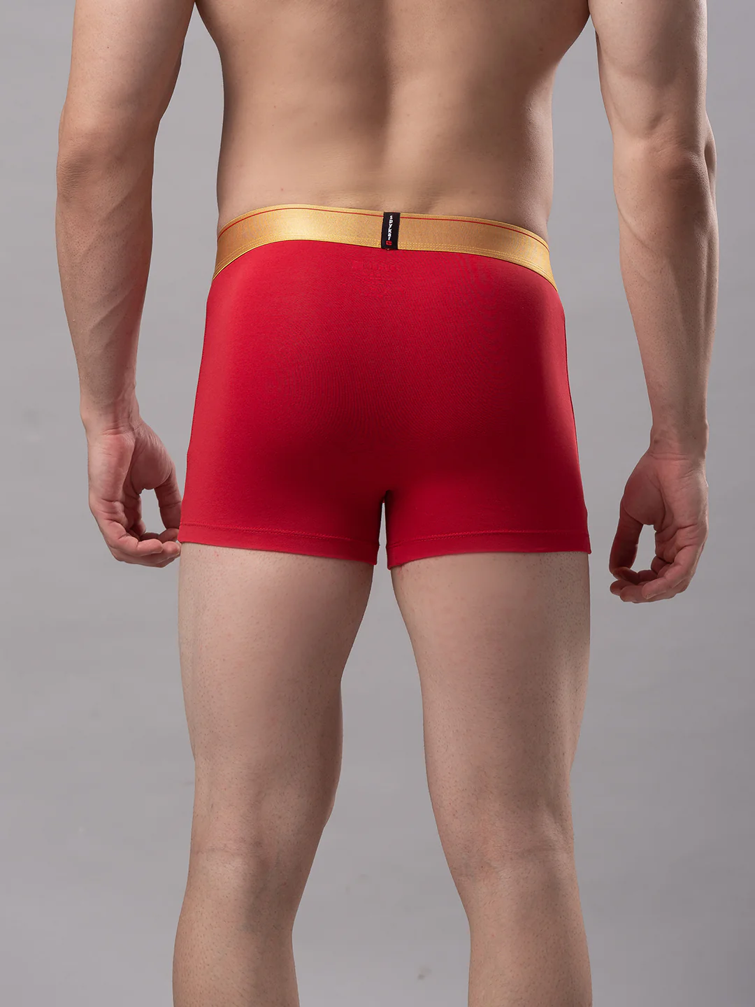 Underjeans Red Cotton Blend Trunk - Image 3