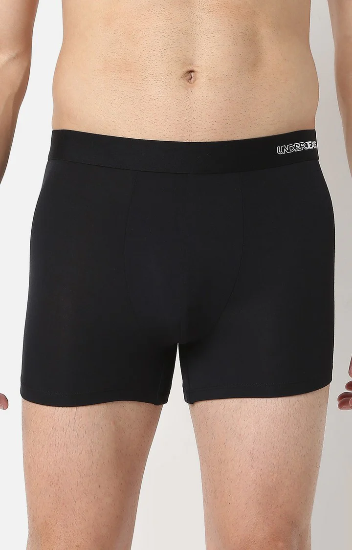 Underjeans Black Micromodal Trunk - Image 2