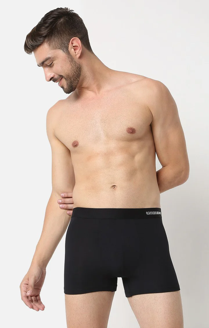 Underjeans Black Micromodal Trunk - Image 3
