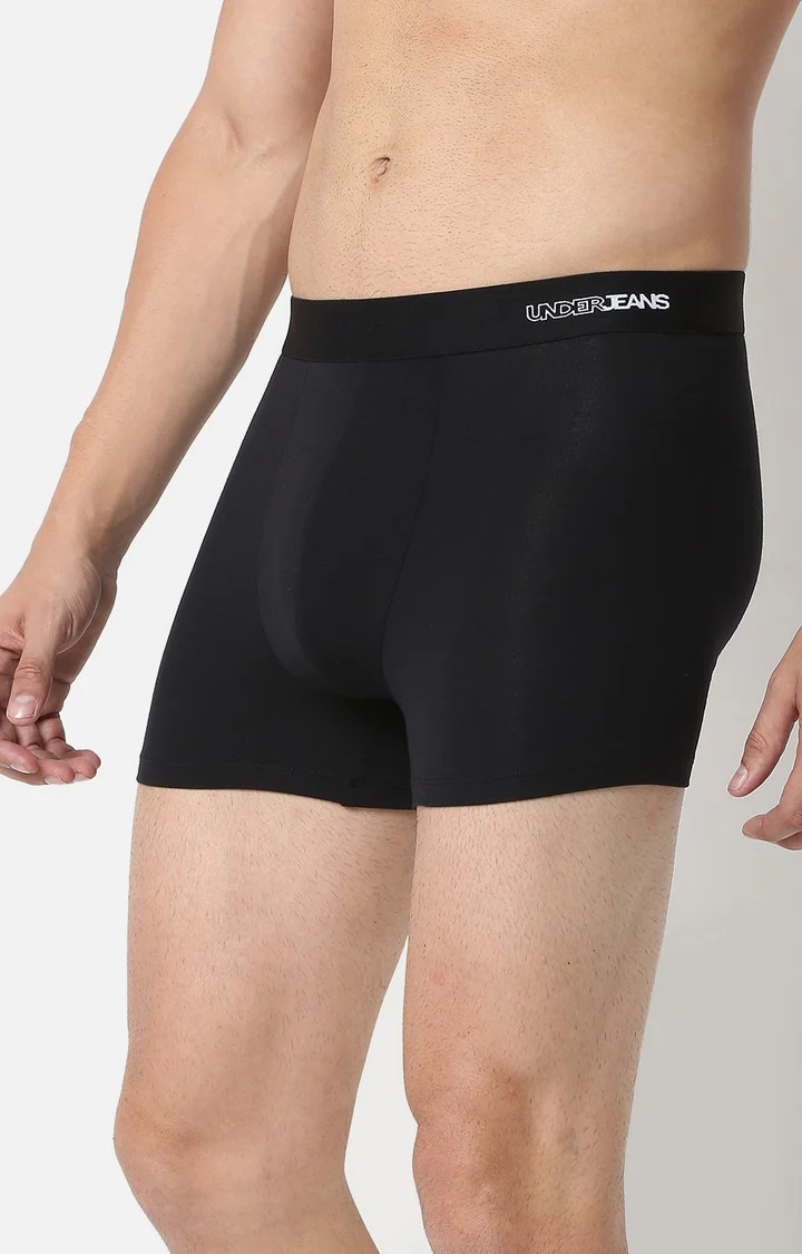 Underjeans Black Micromodal Trunk - Image 4