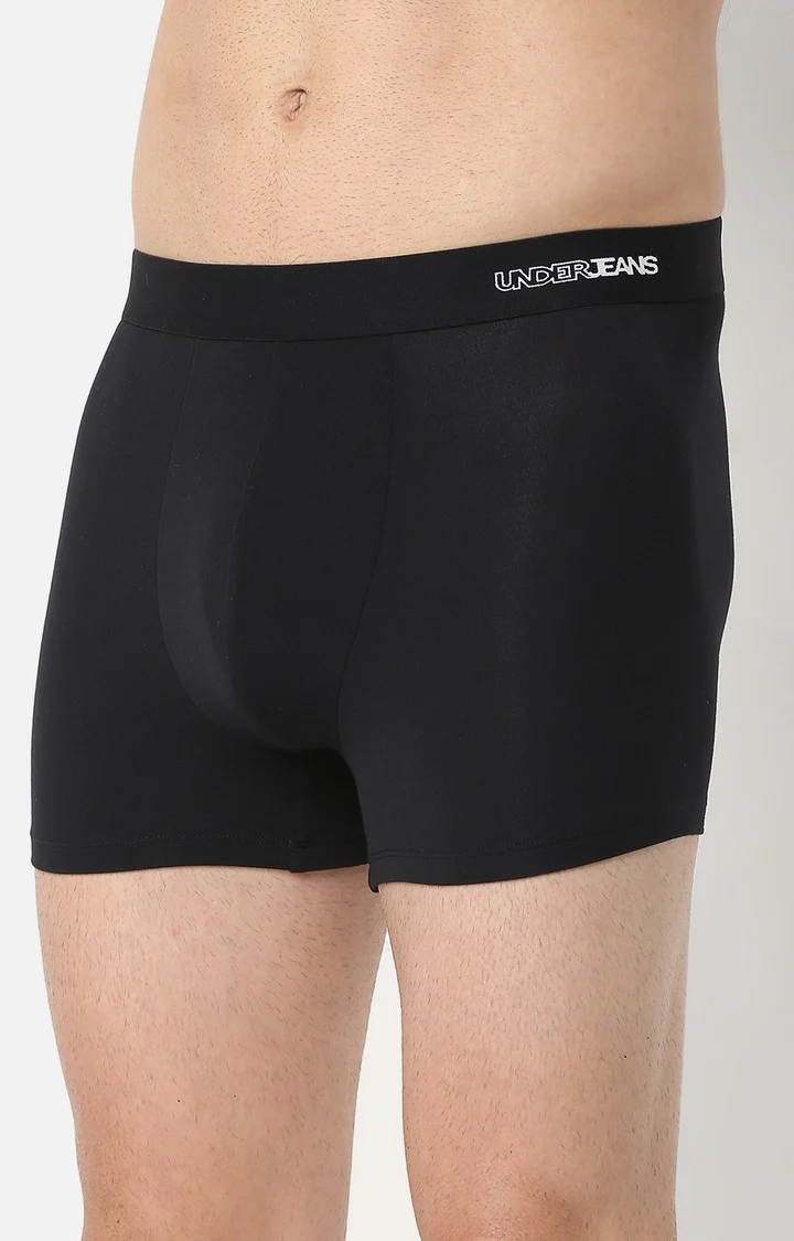 Underjeans Black Micromodal Trunk - Image 5