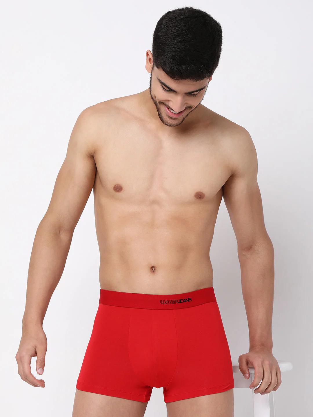 Underjeans Red Micromodal Trunk